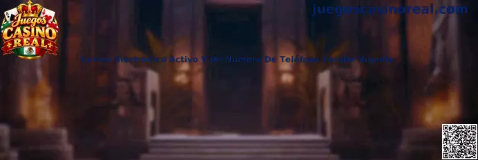 Correo electrónico activo y número de teléfono celular vigente